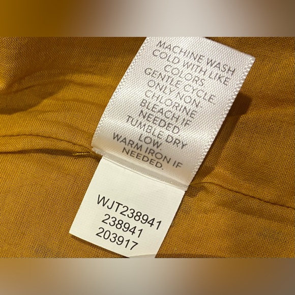 J Jill Pure Jill Kantha-Stitched Kimono Jacket  Pockets Golden Rod SZ. Med - Picture 4 of 16